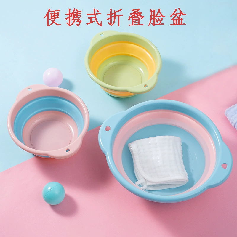 Складная раковина Большая Бытовая Студенческая общежития Детская раковина Портативная сжатая дорожная Прачечная небольшого размера