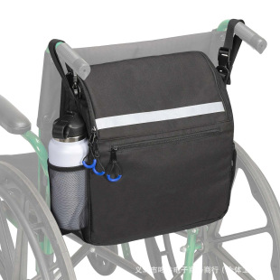 Wheelchair Bag with Cup Holder Wheelchair Backpack Electric Wheelchair Walker Hanging Bag Storage Bag Waterproof Large Capacity Bag Wholesale