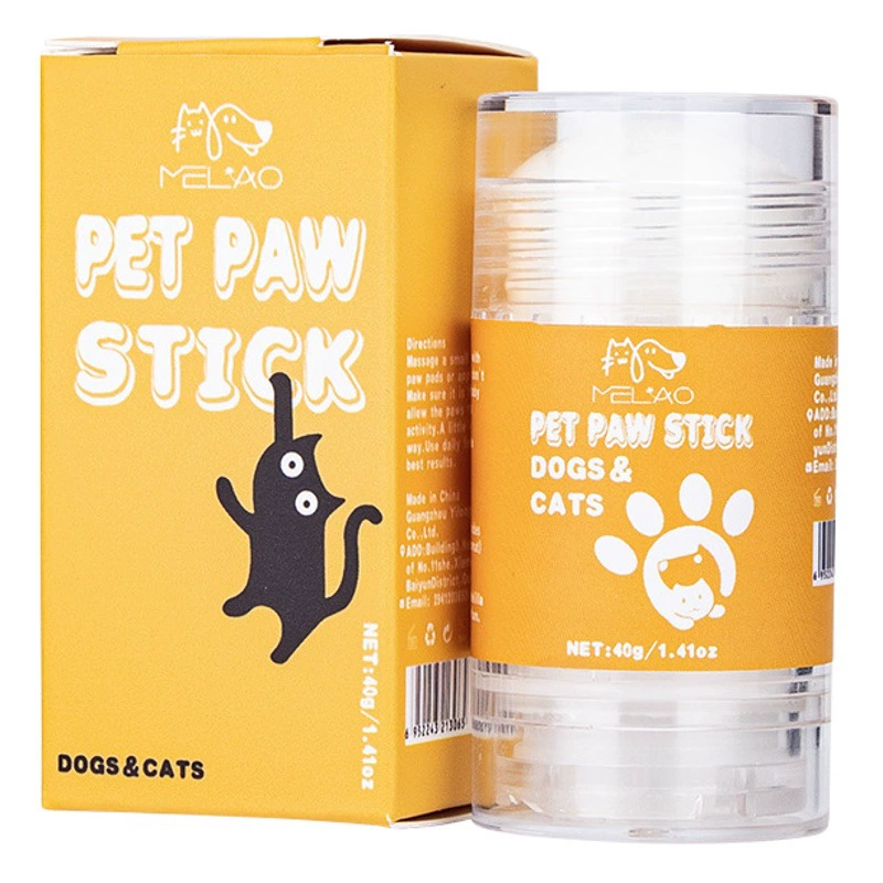 Трансграничный 40 г Увлажняющий крем для ног домашних животных для кошек и собак Универсальный крем для лап Увлажняющий крем для защиты лап для ног Pet Beauty Paw Protection Stick
