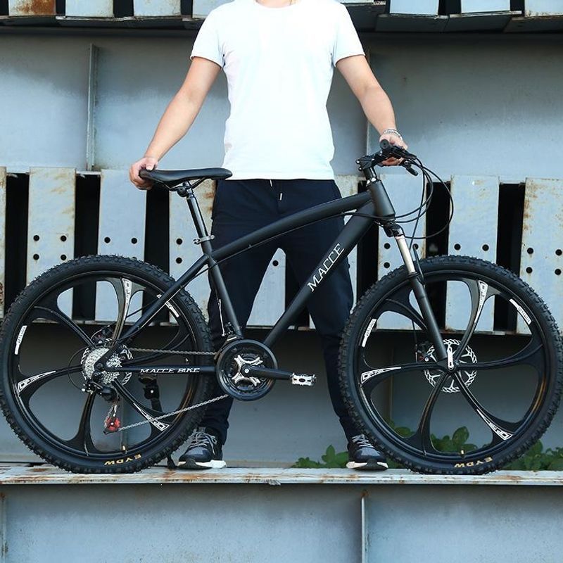 Mountain bike for adults, men and women, with gear changes, dual disc brakes, road shock absorption, 2426inch student off-road bike