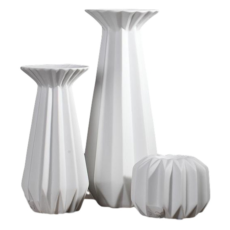 Nordic simple creativa decoración candelabro de cerámica del café vela cena candelabro accesorios de boda al por mayor