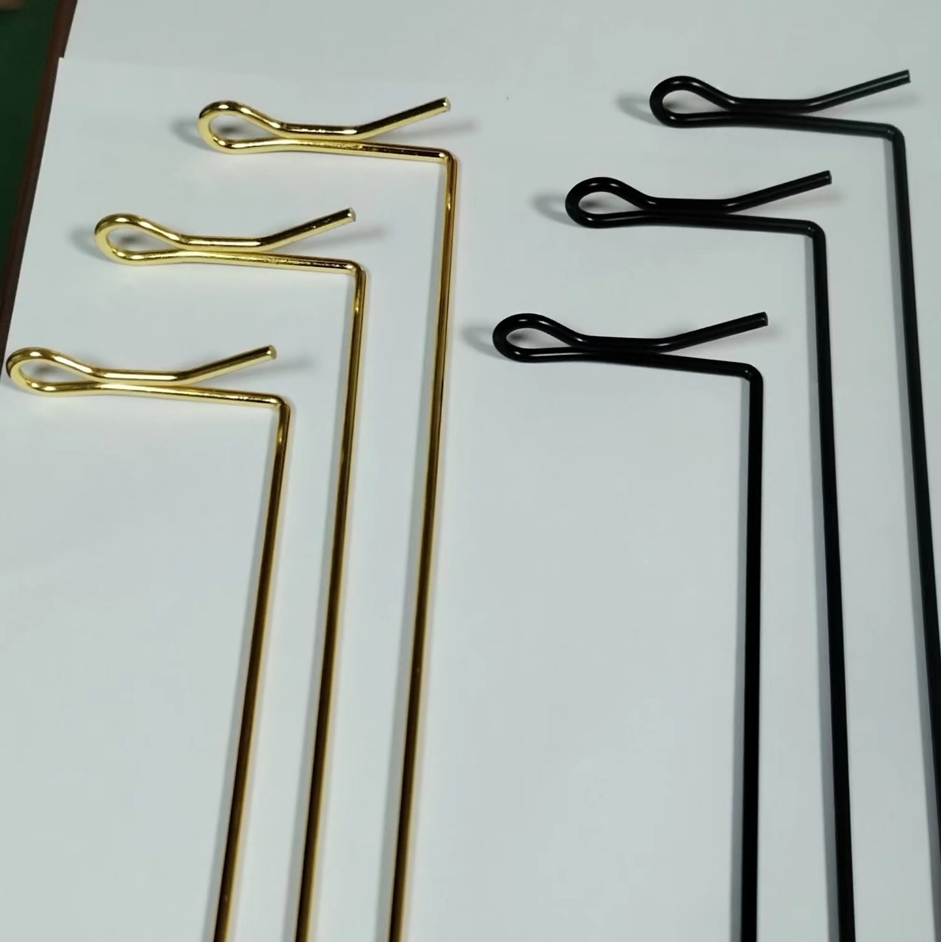 厂家直销铁棒铜棒折弯加工 倒挂香插金属线香夹黄铜香棒支架简约