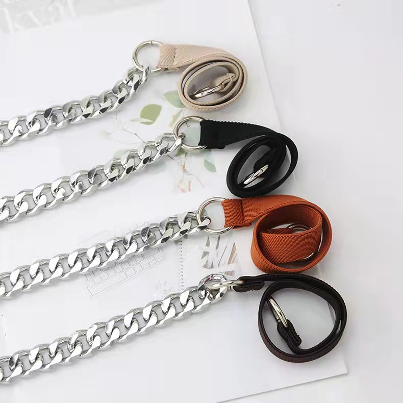 Fashion Solid Color Metal Chain Belt display picture 3