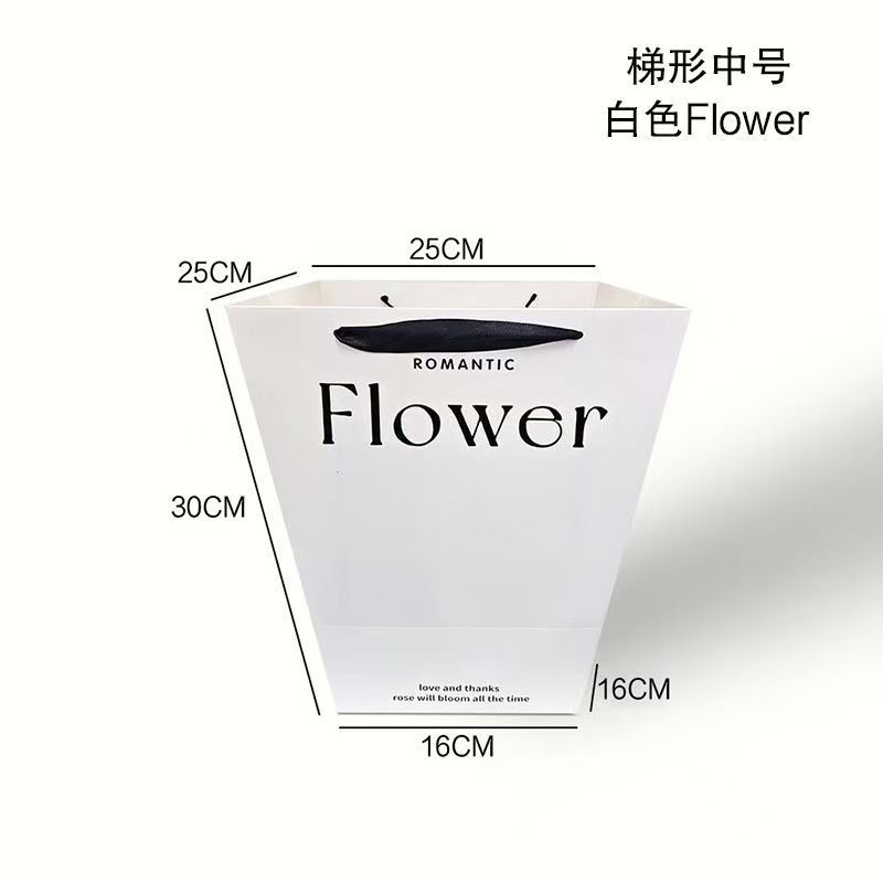 Bolsa de Mano Transparente con Ventana para Flores de Cartón Blanco y PVC para Ramo de Flores image 35