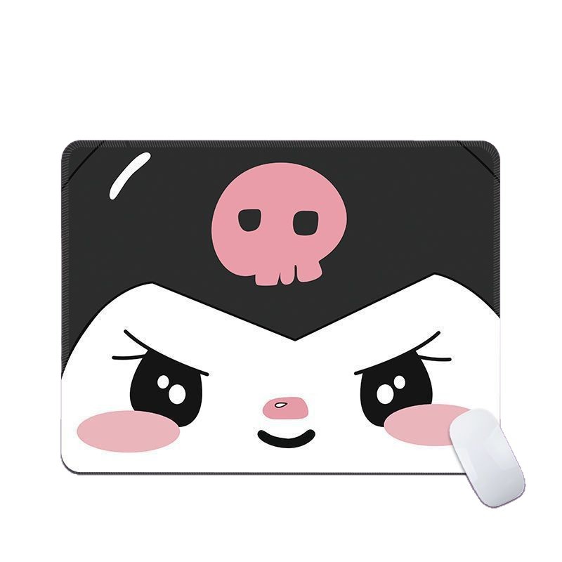 Cuelomi almohadilla de ratón pequeña y mediana animación adorable teclado de niña Sanrio Kuromi perímetro muñeca ins image 5