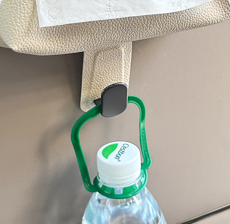 Car Rear Seat Hook Tissue Box Multifunctional In-Car Storage Car Seat Back Hook Hanging Fixed Hanging Bag