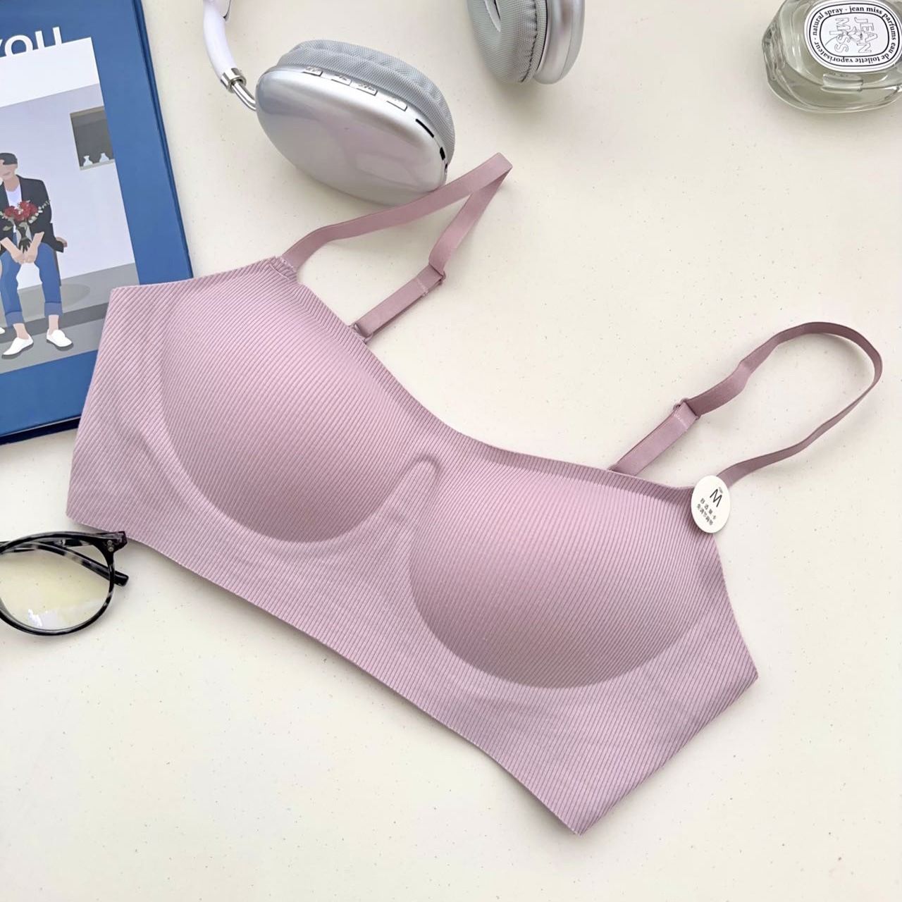 No deja marcas, antiluz, fruncido, copa fina, tira de gelatina, sin anillo de acero, soporte suave, leche auxiliar, taza tridimensional, ropa interior, sujetador femenino