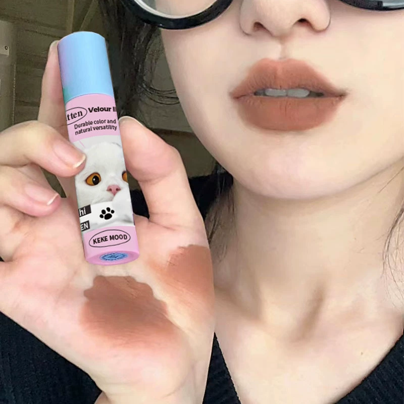 Матовая помада-крем (KEKEMOOD) Velvet Tint — оттенки Milk & Rose, легкая длительная стойкость