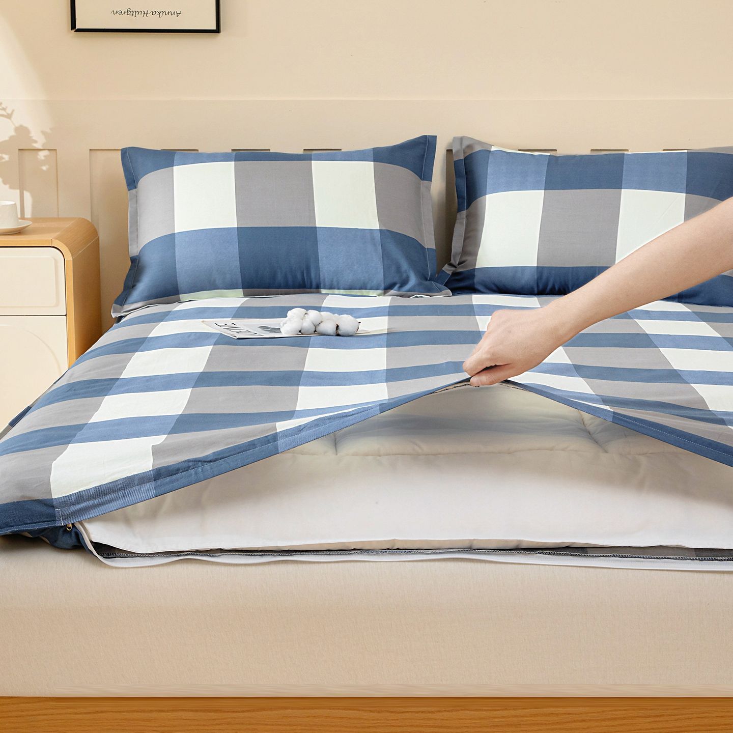 Cama de algodón desmontable de Xinjiang colchón de cama de invierno individual colchón de algodón dormitorio 90x190cm