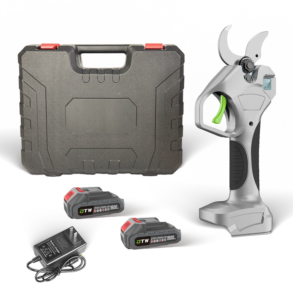 Tijeras de podar eléctricas sin escobillas tijeras de jardín de árboles frutales de litio eléctricas se centran en las ramas de frutas directas de fábrica al por mayor