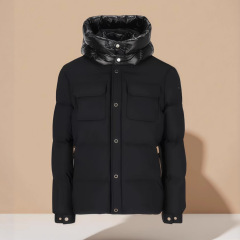 Moose M34 New Men Hooded Gold Badge Down Jacket 剪刀羽绒服34