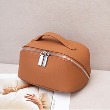 头层牛皮化妆包真皮女包手机包旅行包箱包皮具旅游大容量包包