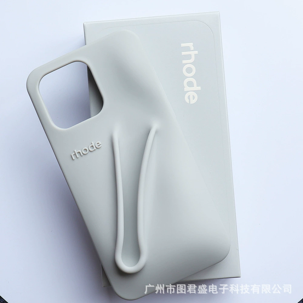 Чехол для телефона (совместим с Apple) для iPhone 13–15, силиконовый с аксессуаром в стиле помады, мягкая защитная накладка
