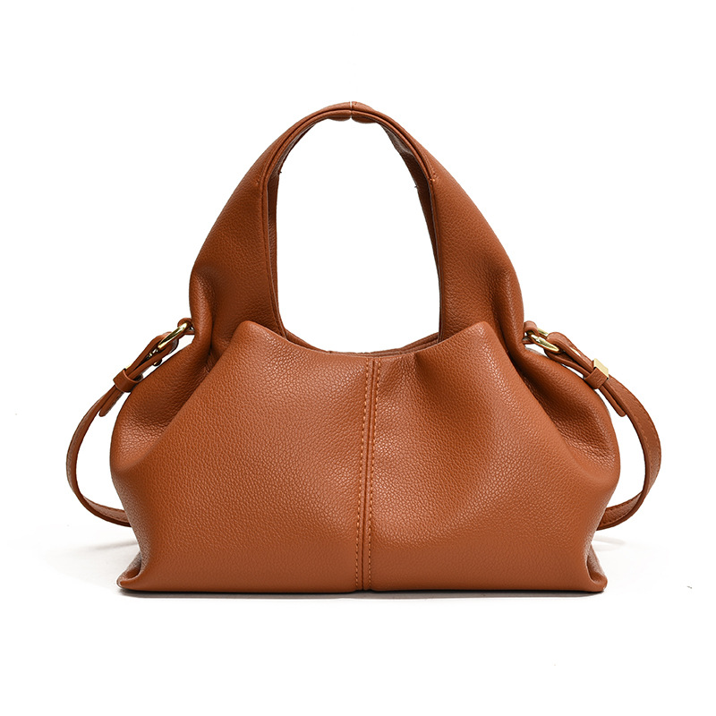Bolso de textura transfronteriza 2025 primavera nuevo bolso femenino retro patrón de lichi bolso de hombro transmisión en vivo el mismo bolso de mensajero