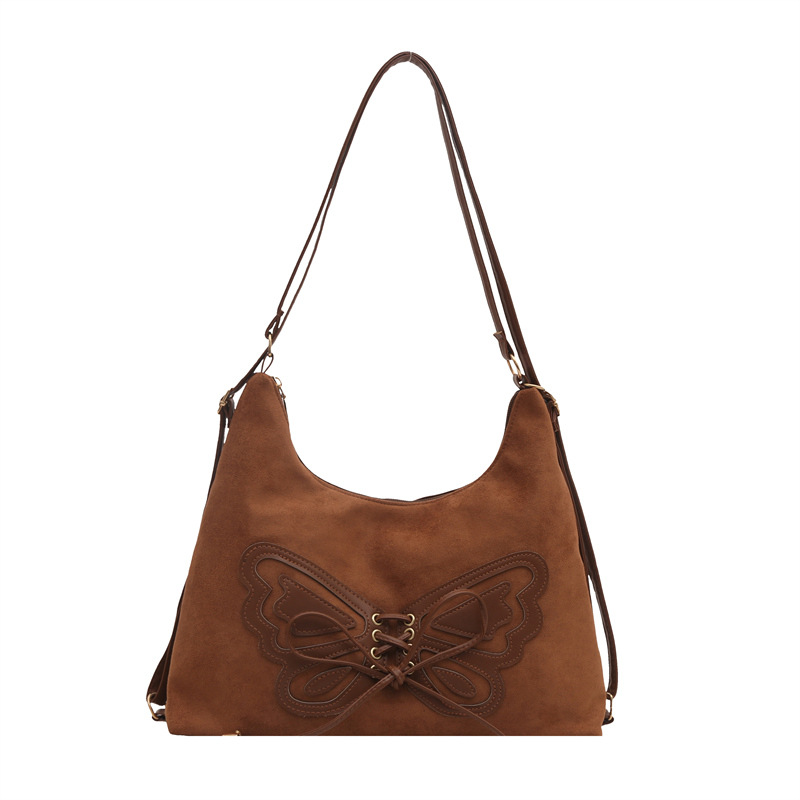 Bolsa de gran capacidad para mujeres 2024 invierno nueva moda de viaje de hombro mochila multiuso de un solo hombro cubo bolsa de mano