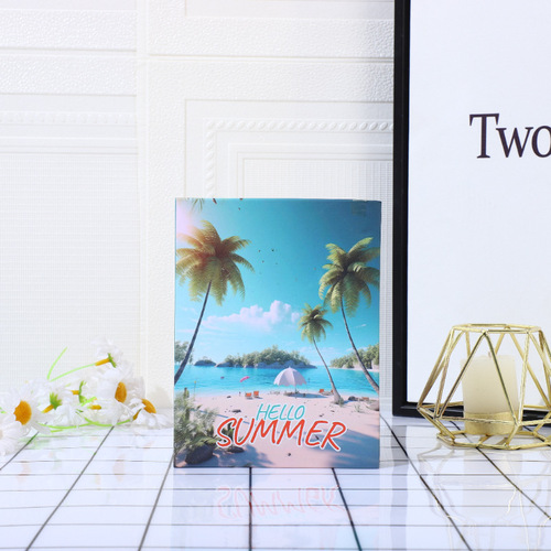 Qimei New Product 4R6 inch 100 sheets Insert Photo Album European Scenery Cover Children's Photo Album Wholesale Cross-Border