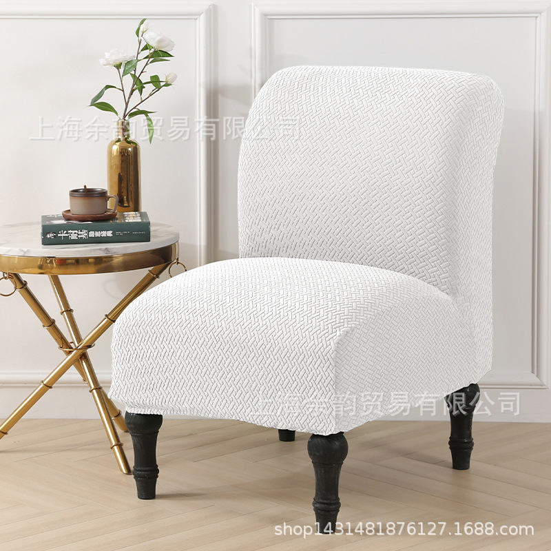 Cubierta de la silla transfronteriza cubierta del sofá de punto sarga engrosada sin apoyabrazos cubierta de la silla de grasa cubierta de la silla universal europea y americana