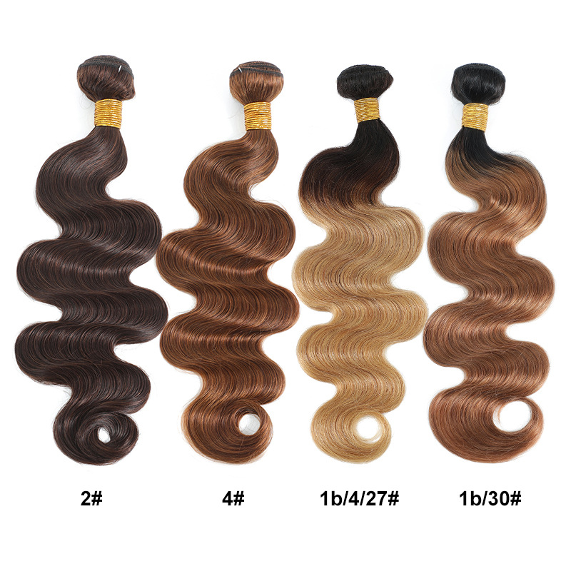 Echthaar-Extensions mit Farbverlauf (Ombré) und natürlichen Wellen_voghion.com