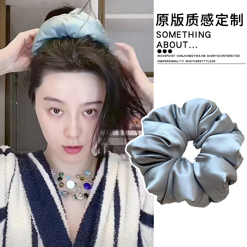枕头睡眠大肠发圈女网红2025新款丸子头发绳超大号肥肠橡皮筋头绳|undefined