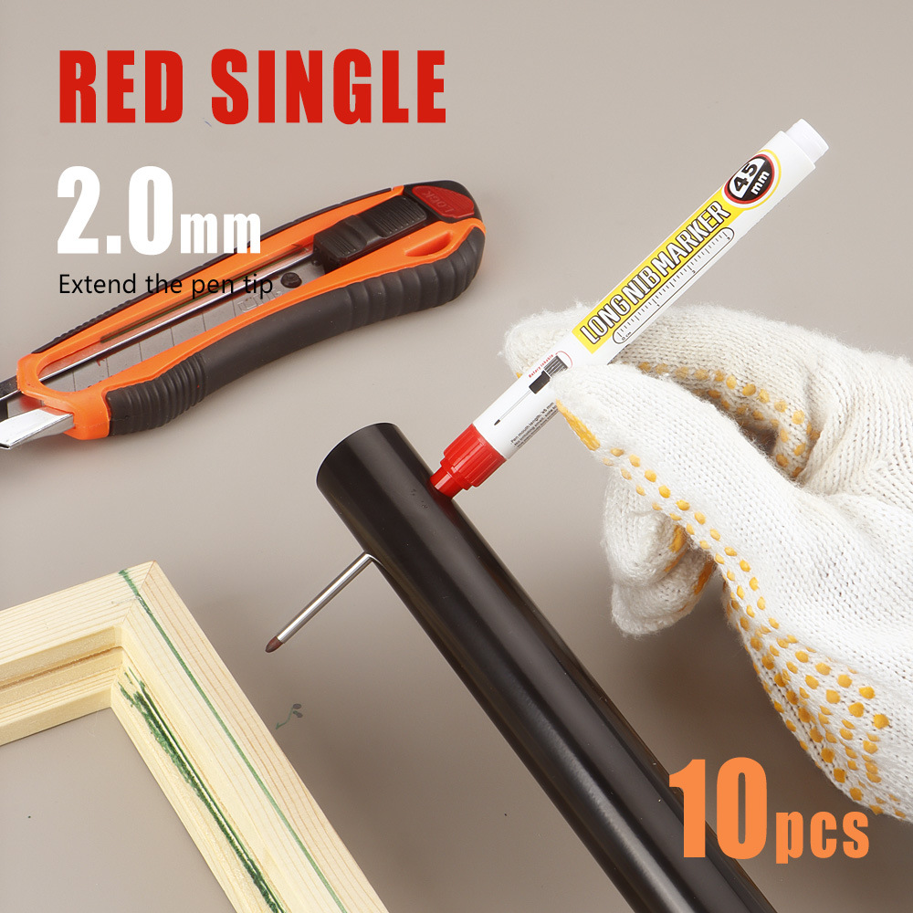 45mm lápiz de marcado de cabeza larga carpintería especial lápiz de marcado de aceite 45mm lápiz de marcado de boca larga lápiz de marcado de azulejos en stock