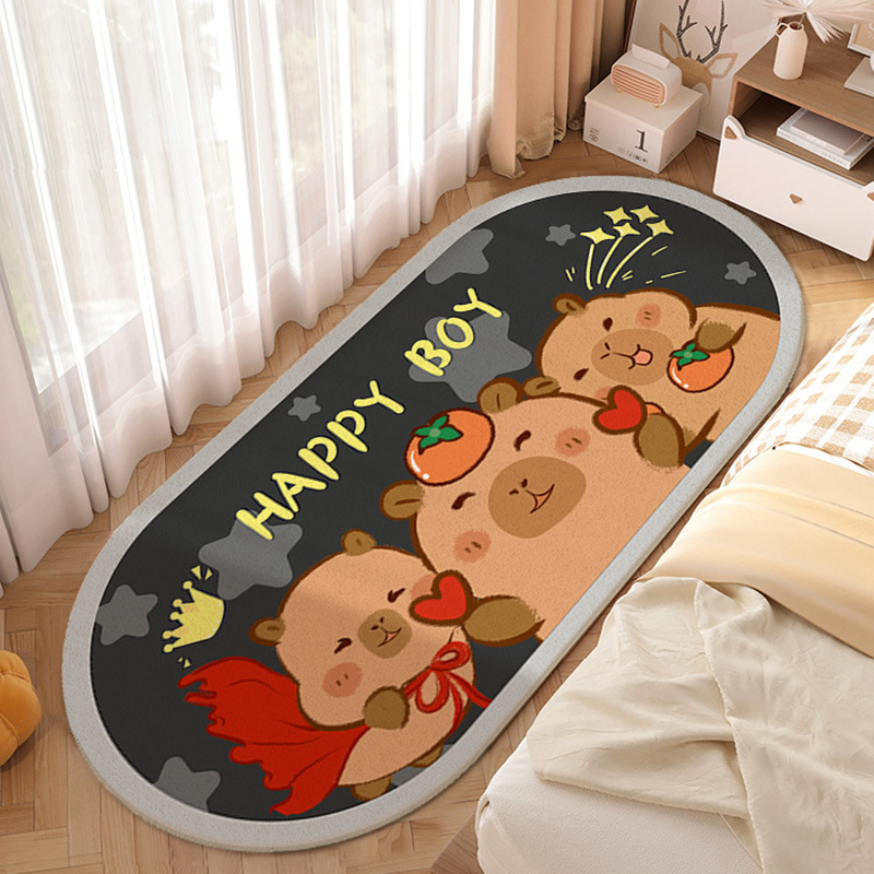 Cartoon cute pet imitation cashmere bedside blanket cute girl room bay window pad home full carpet carpet a generation of hair
