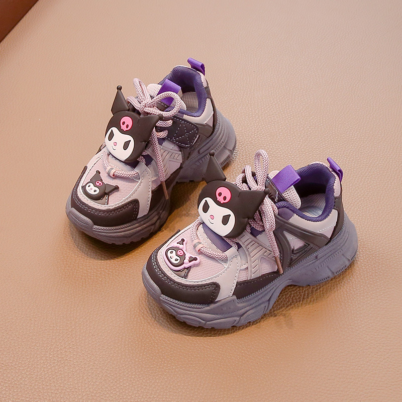 女童库洛米运动鞋秋季新款软底2024年防滑儿童休闲鞋中大童单鞋潮