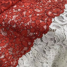 进口重磅股线焦糖色蕾丝布料龙骨线镂空旗袍连衣裙服装面料