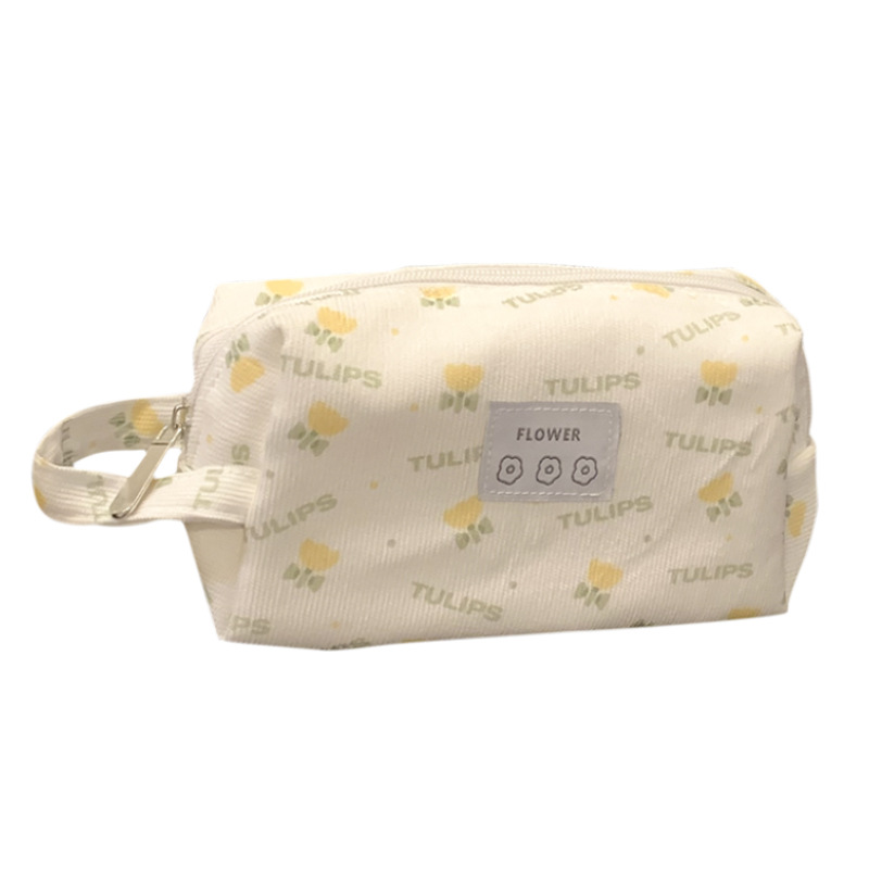 INS weathering Tulip caja de lápiz bolsa de maquillaje portátil de gran capacidad para mujeres Nueva bolsa de almacenamiento de viaje bolsa de lavado exquisito image 7
