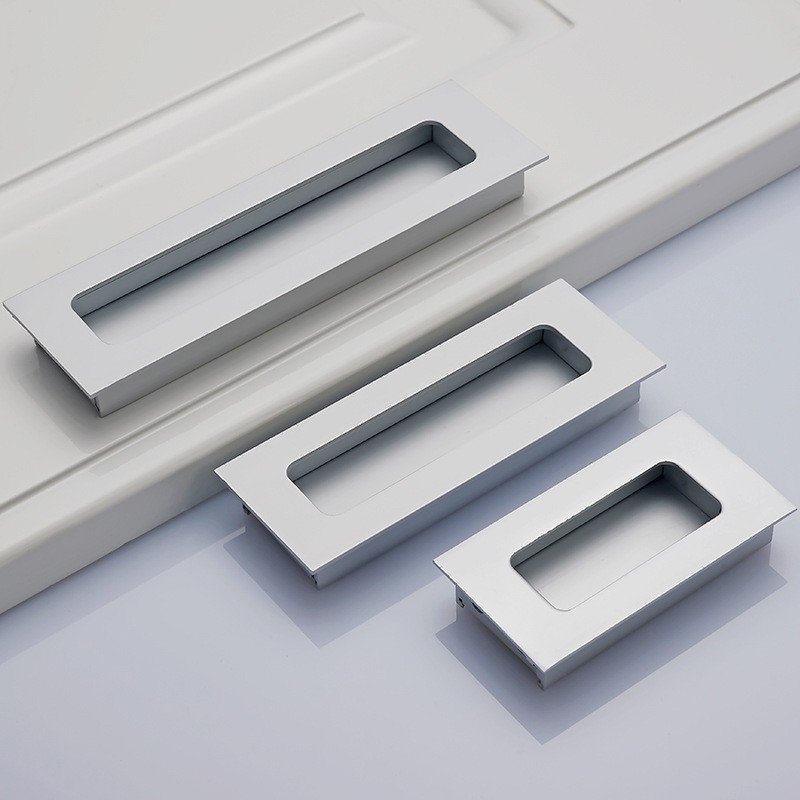 Hebilla plana armario oculto manija plana gabinete puerta oculta manija plana invisible tatami cajón mango pequeño mango