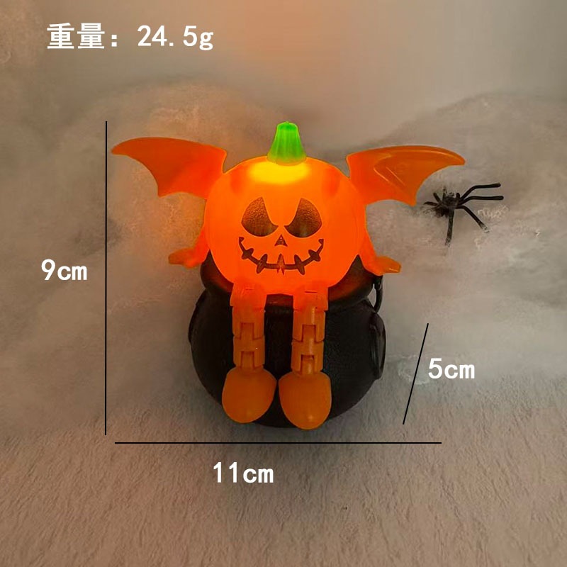 Halloween fantasma luces decorativas de terror colorido LED vela electrónica luz de noche ángel cara cara calabaza luz
