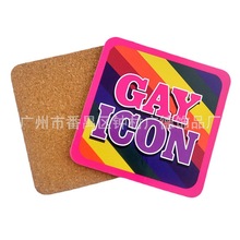 【杯垫厂家】圆形90mm直径硬纸板水松软木杯垫餐垫工艺品