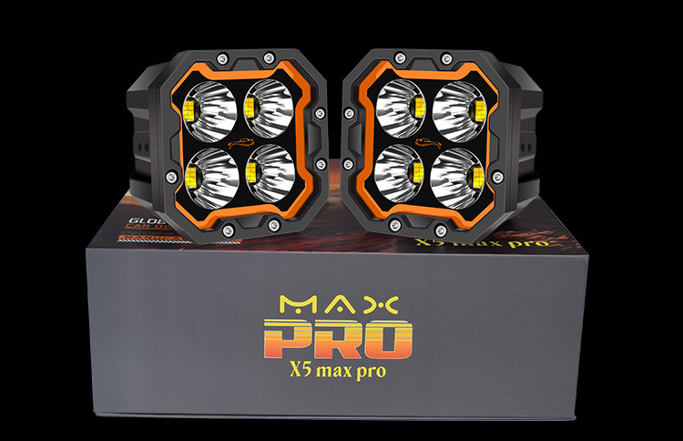 New Square-Shaped High-Power Automotive Work Light with Drl Mode, Modified for Off-Road Vehicles and Truck Headlights
