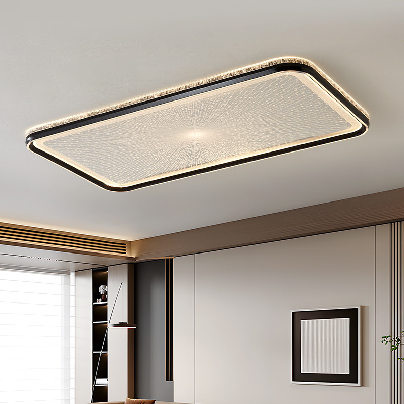 Minimalist Light Luxury Bedroom Lamp, Simple Modern Creative Fireworks Texture Lamp, High Brightness Full Spectrum Study Room Eye-Protection Ceiling Lamp