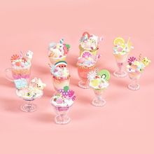 冰淇淋手工玩具迷你彩色雪花泥制作材料包蛋糕甜品杯玩具