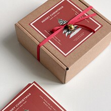 2款选 2024年新款方形圣诞节烘焙包装封口贴纸 diy礼物包装贴粘纸