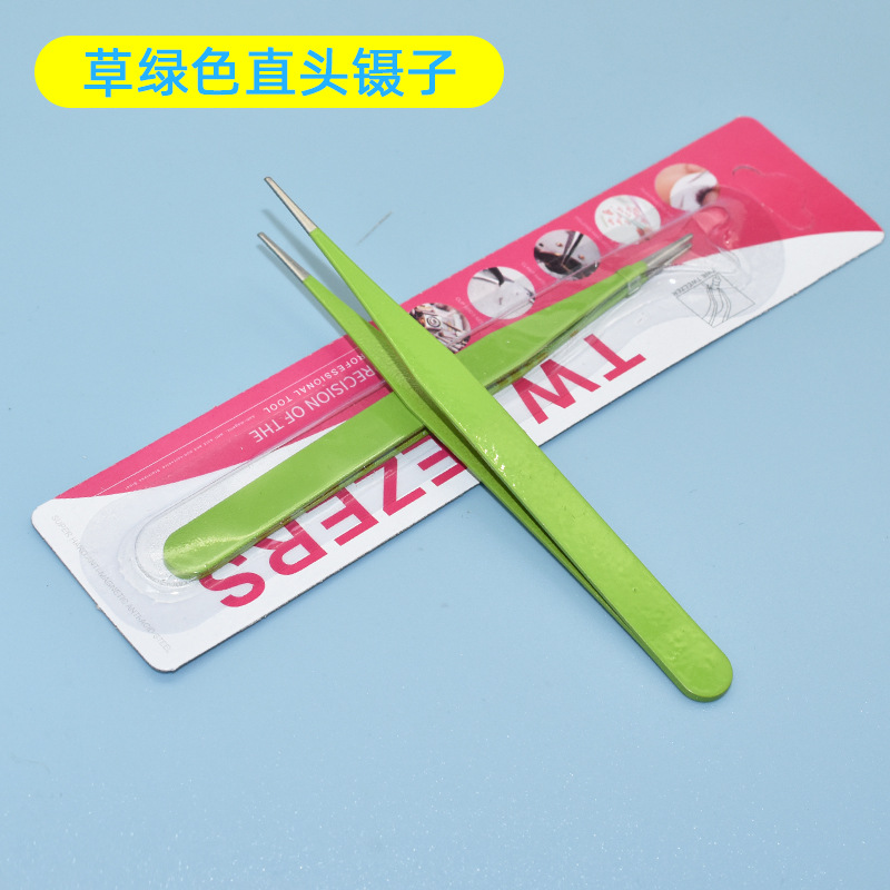 흡입 카드 포장 무딘 머리 잔디 녹색 직선 머리