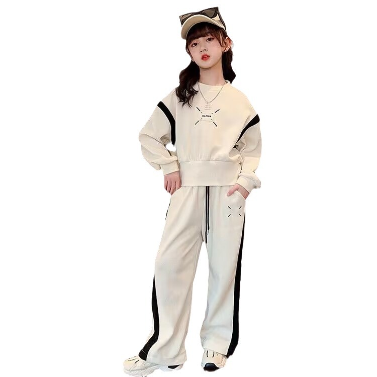 Set Spring Autumn Wear New Trendy, Handsome, and Sweater Girls' Fashionable Middle School Sports_voghion.com