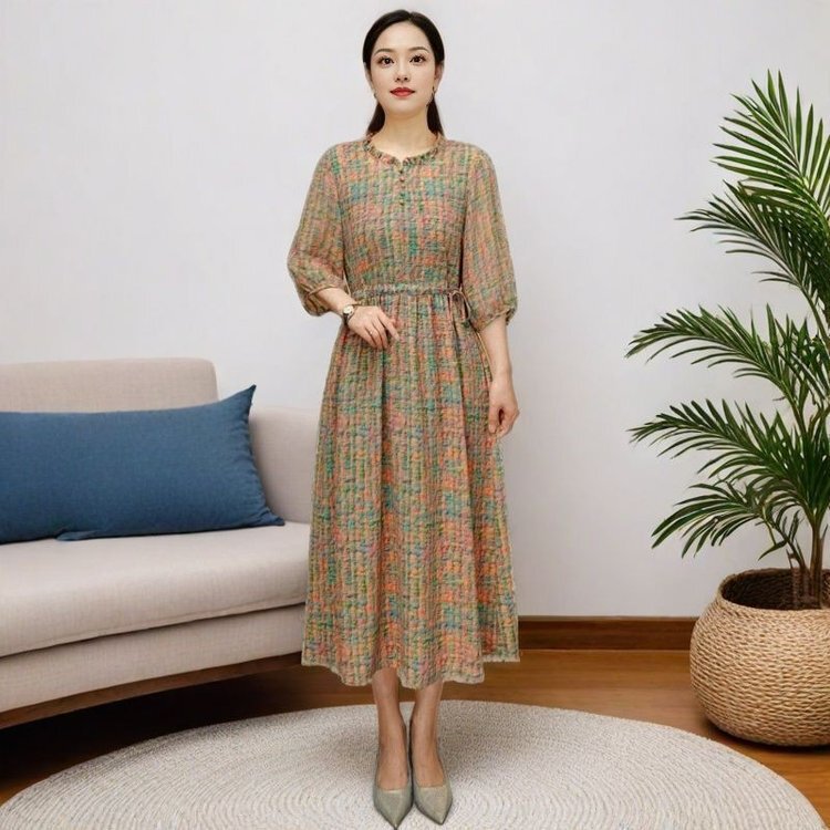 Spring Fashion Casual Dress Women's Clothing Mom's Clothing Beautiful and Good-Looking Dress, Daily Work Clothing Style