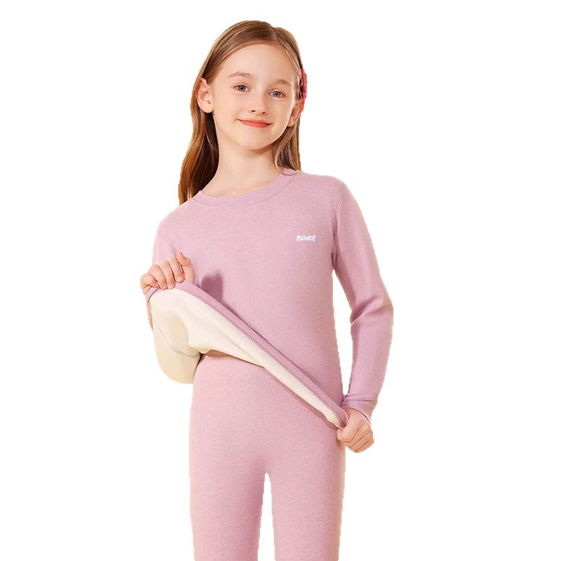 Set de ropa interior de lana y seda para niños