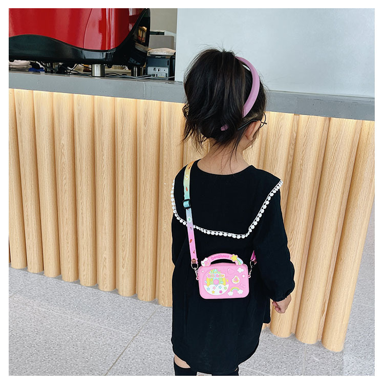 Candy Color Childrens Bags 2021 Summer New Shoulder Bag Cute Fashionable Baby Crossbody Bag Boys and Girls Silicone Bagpicture89