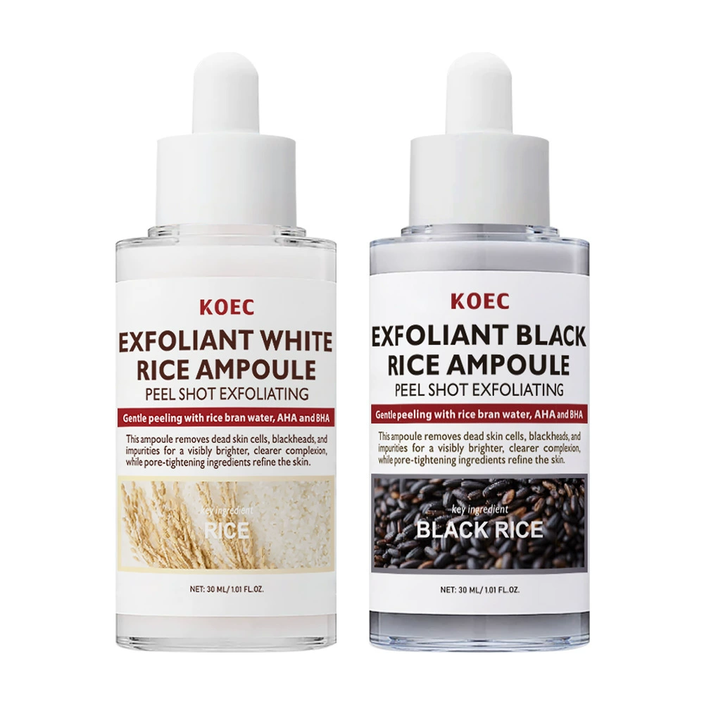 Exfoliating Essence KOEC Rice Moisturizing, AHA BHA, 30 g (Rice / Black Rice / Turmeric)