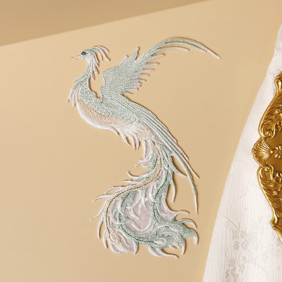Three-dimensional Phoenix Embroidered Cloth Patch, Chinese Style Ancient Style DIY Cloth Patch, Han Dynasty Bag, Clothing Stain Repair and Ironing