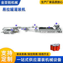 易拉罐灌装机全自动三合一生产线含气饮料盐汽水气泡水封口机