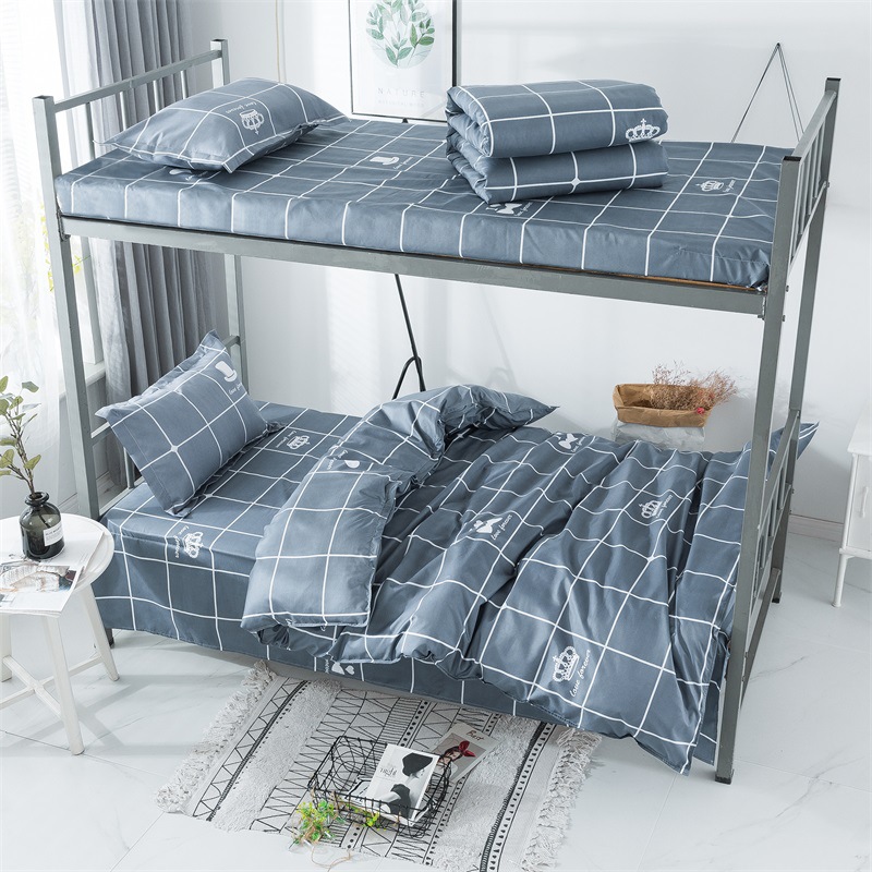college student dormitory Cotton Three The bed Supplies Bunk beds Six piece set Single full set sheet Quilt cover wholesale