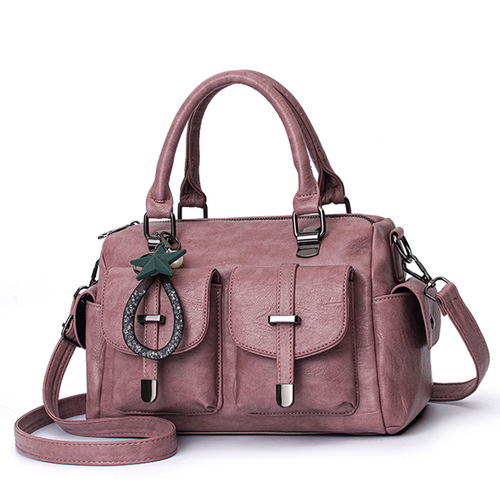Bags for women  new fashion handbag Korean style soft leather large capacity middle-aged mother shoulder bag one piece drop shipping