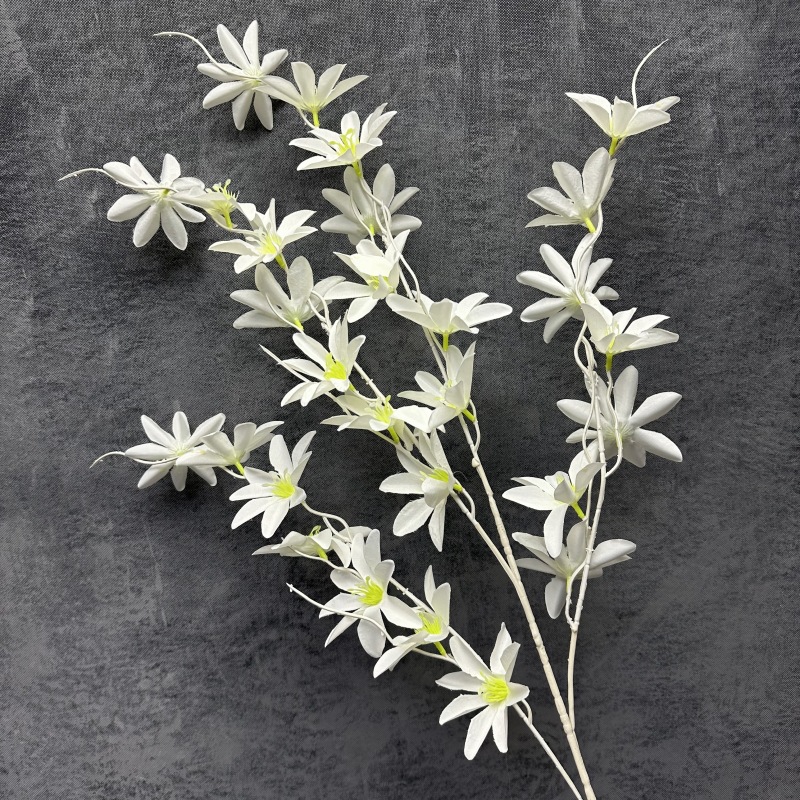 Ruyi lirio flor artificial alta rama champán boda flor boda salón decoración techo flor seda flor falsa Flor al por mayor