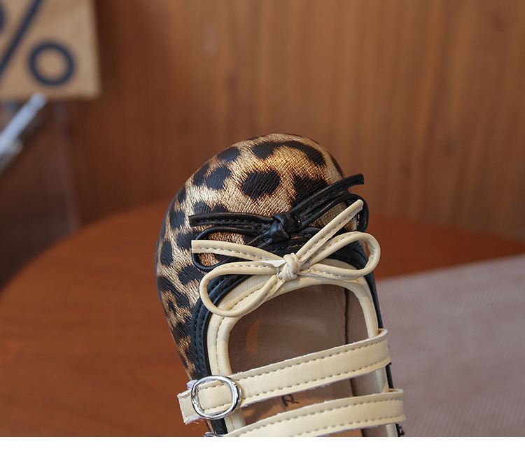 Mädchen Mary Janes Mit Leopardenmuster Weiche Lederschuhe_voghion.com