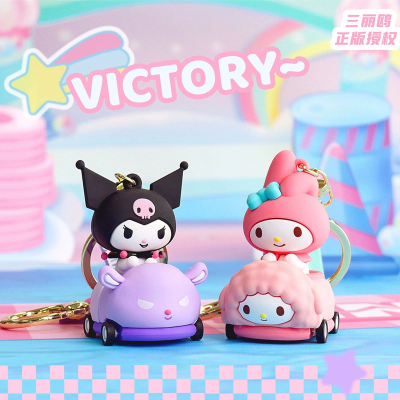 Sanrio, подлинный брелок для ключей, подвеска, кукла, аксессуар для рюкзака