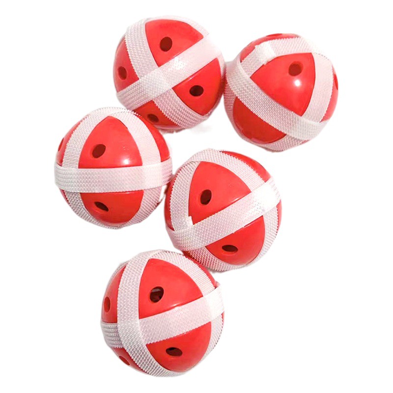 Nuevo gato juguete bola velcro bola pegajosa gato juguete bola campana sonora interactiva gato agarrar bola mascota