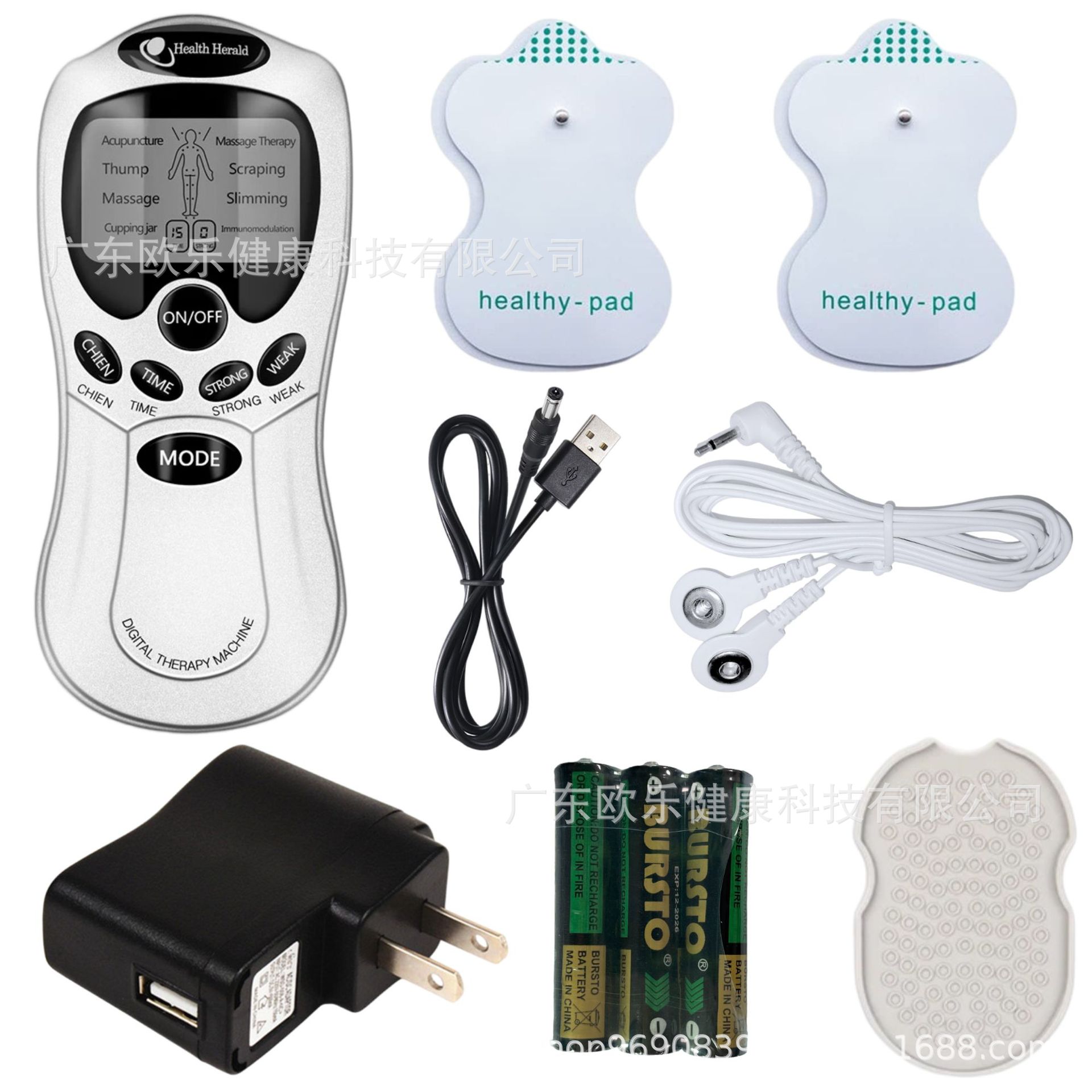クロスボーダーデュアル出力 TENS 電気パルスマッサージャー EMS 刺激装置中低周波パルスマッサージ器具マッサージ
